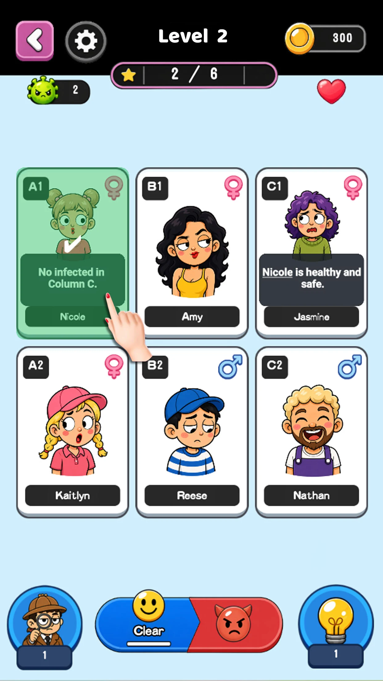 Guilty Who: Card Logic Puzzles screenshot