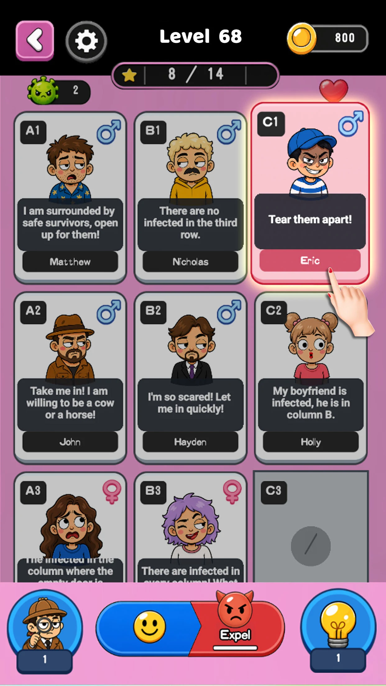 Guilty Who: Card Logic Puzzles screenshot